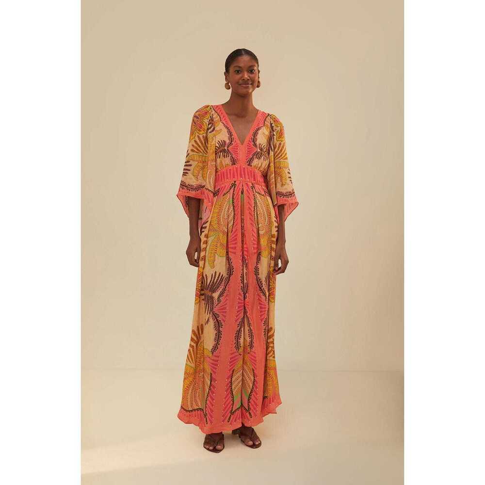 Sand Palms Scarf Maxi Dress
